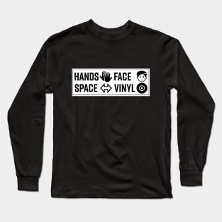 Hands Face Space Vinyl Long Sleeve T-Shirt